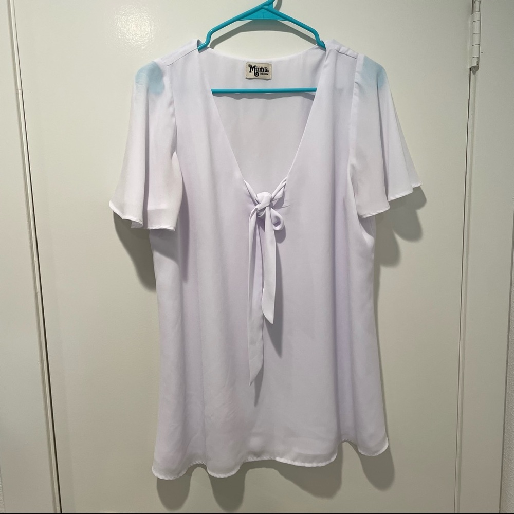 Flowy white blouse